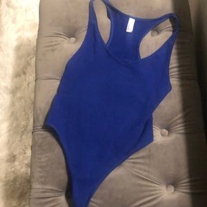Blue bodysuit